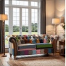 Chester Grange Patchwork 2-Seater Feather Cushions - Fast Track