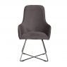 Carlton Utah Chair in Steel Plush (Stock Line)