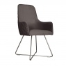 Carlton Utah Chair in Steel Plush (Stock Line)