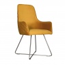 Carlton Utah Chair in Mustard Plush (Stock Line)