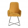 Carlton Utah Chair in Mustard Plush (Stock Line)