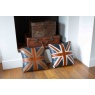 vintage 40 x 40 Union Jack Cushion