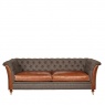 vintage Granby 3 Seater Sofa - Moreland Harris Tweed - Made To Order