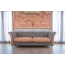 vintage Granby 3 Seater Sofa - Moreland Harris Tweed - Made To Order