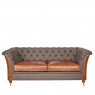 vintage Granby 2 Seater Sofa - Moreland Harris Tweed - Fast Track Delivery