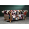 vintage Harlequin Patchwork 2 Seater Chester Club - Fast Track Delivery