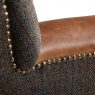 vintage Kensington Chair - Moreland Harris Tweed - Fast Track Delivery