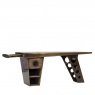 Aviator Half Wing Desk in Vintage Jet Brass