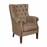 vintage Hexham Chair - Hunting Lodge Harris Tweed - Fast Track Delivery