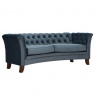 vintage Chelsea Curved Sofa 4 Seater