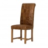 Carlton Rollback Patchwork Chair  3L Leather
