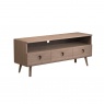 Carlton Holcot Media Unit - Grey Finish