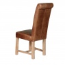 Carlton Rollback Chair with Cerato Brown Leather