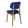 Carlton Bari Dining Chair - Upholstered seat and back - Marine Blue