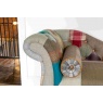 vintage Chester Chaise - (Patchwork Button Back L/Hand Facing) Inc -  Bolster Cushion Inc