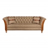 vintage Milford 3 Seater Sofa - Hunting Lodge Harris Tweed - Fast Track Delivery