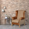 vintage Fluted Wing Armchair - Hunting Lodge Harris Tweed (Fast Track)
