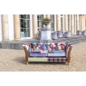 vintage Rutland Harlequin Patchwork 2 Seater Sofa - Fast Track Delivery