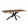 Modena Table - (Charcoal Oiled Finish) with Spider metal leg -1.5m