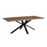 Carlton Modena Table - (Charcoal Oiled Finish) with Spider metal leg -1.5m