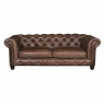 vintage Gotti Club 3 Seater - Fast Track (Espresso Leather)