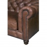 vintage Gotti Club 3 Seater - Fast Track (Espresso Leather)