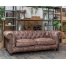 vintage Gotti Club 3 Seater - (Espresso Leather)