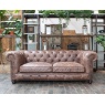 vintage Gotti Club 3 Seater - Fast Track (Espresso Leather)