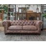 vintage Gotti Club 3 Seater - (Espresso Leather)