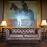 vintage Gotti Club 2 Seater - (Espresso Leather)