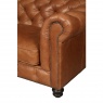 vintage Gotti Club 3 Seater - Fast Track (Brown Tan Leather)