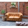 vintage Gotti Club 2 Seater - Fast Track (Brown Tan Leather)