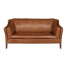 vintage Malone Large 2 Seater - Fast Track (Brown Tan Leather)