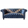 vintage Chester Saltire 2 Seater Leather Sofa - To Order