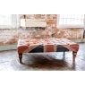 vintage Leather Union Jack - Banquet Buttoned Footstool Large 120 x 70