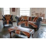 vintage Leather Union Jack - Banquet Footstool Large 120 x 70
