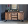 Carlton Java Sleeper Wood/Black Iron - 3 Drawer 2 Door Sideboard