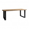 Carlton Java Sleeper Wood  - 200cm Rectangular Dining Table with U Leg