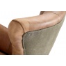 vintage Fallon Swivel Chair - Leather and Canvas
