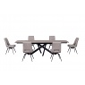 Carlton Venice Collection - Florence Ext. Oval Table 190 x 100 - Taupe  (Ceramic - Woodgrain)