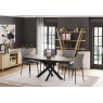 Carlton Venice Collection - Milan Ext. Small Oval Table 130 x 100cm Twist Top in Taupe -Ceramic Woodgrain (N