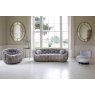 Carlton Aero Bubble Sofa with Cushion in Grey Chenille