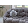 Carlton Aero Bubble Sofa with Cushion in Grey Chenille