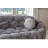 Aero Bubble Sofa with Cushion in Grey Chenille