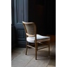 Carlton Anouk Dining Chair with Rattan Back and Linen Seat