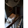 vintage Carlo (Malone) Large 2 Seater Sofa in Beige Linen Fabric as Loose Cover