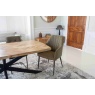 Carlton Chevron Dining Table 1.8m in Natural Finish