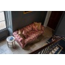 vintage Westminster Large 3 Seater Sofa in Printed Coral Velvet Fabric