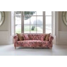 vintage Westminster Large 3 Seater Sofa in Printed Coral Velvet Fabric