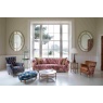 vintage Westminster Armchair in Printed Coral Velvet